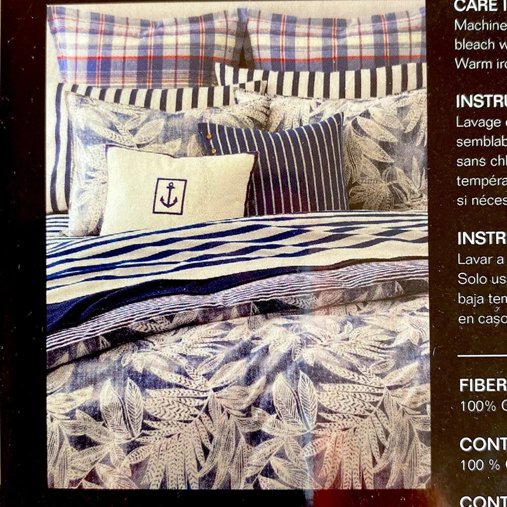 LRL Evan Stripe Standard size set of Pillowcases.